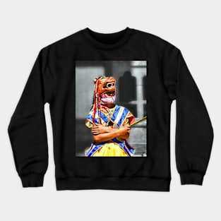 Masked Monk #5, Tashiling Festival, Eastern Himalaya, Central Bhutan Crewneck Sweatshirt